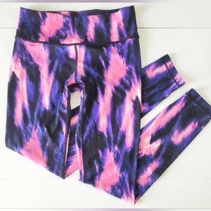 90 Degree by Reflex Pink & Purple Yoga Leggings Size S
